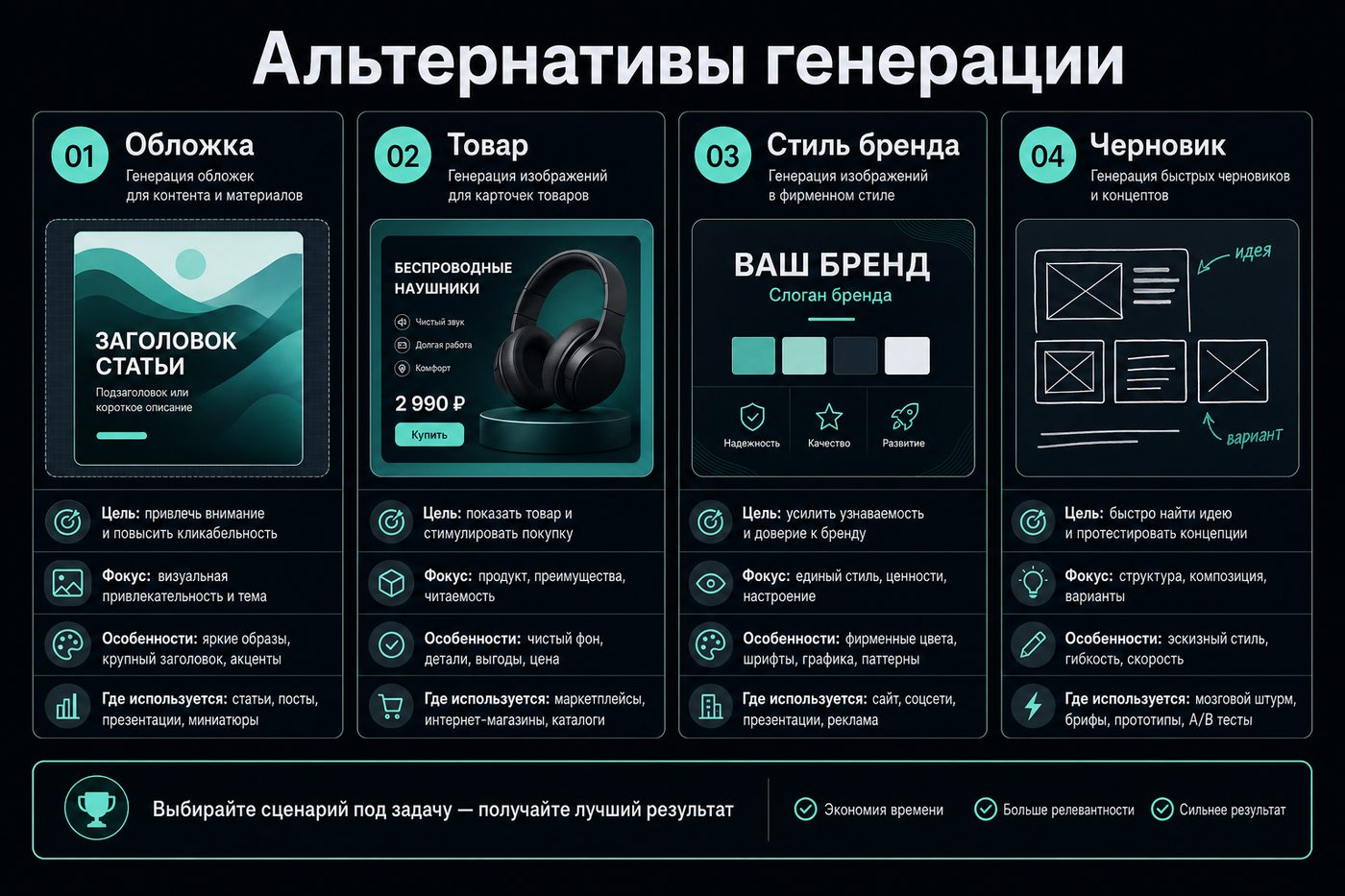 Альтернативы генерации