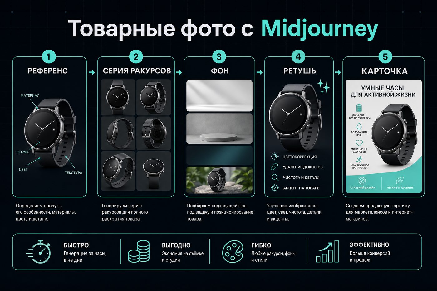 Midjourney для товарных фото