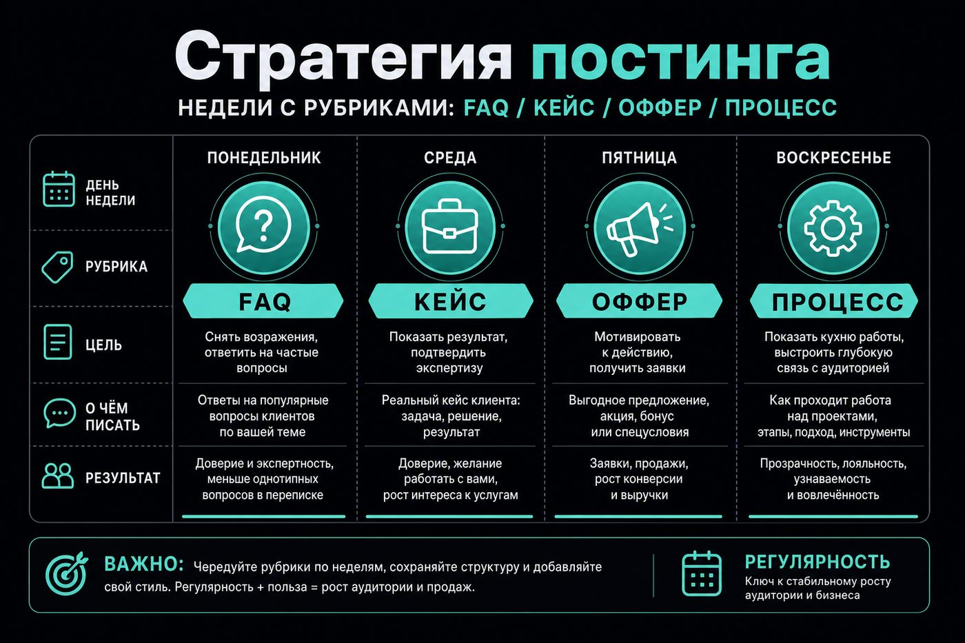 Стратегия постинга